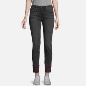 DRIFTWOOD Jackie Black Cropped Jeans with Embroidered Detail
